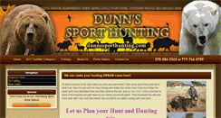 Desktop Screenshot of dunnssporthunting.com